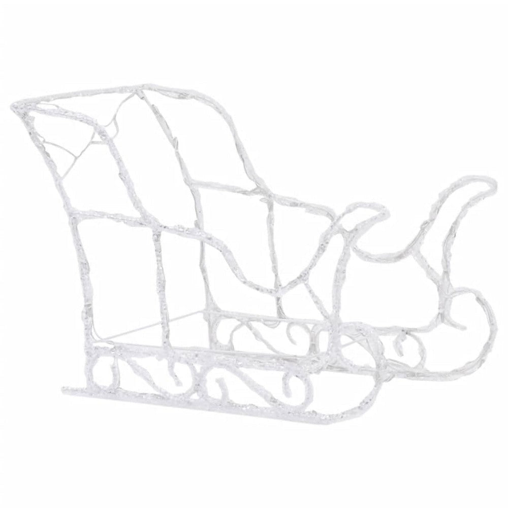 4pc Outdoor Reindeer n Sleigh Christmas Decoration 240 Blue LEDs BM325615