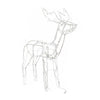 Meyi 3pc Outdoor Reindeer Family Christmas Decoration 229 Warm White LEDs BM325632