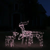 Meyi 3pc Outdoor Reindeer Family Christmas Decoration, 229 Warm White LEDs