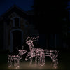 Meyi 3pc Outdoor Reindeer Family Christmas Decoration, 229 Warm White LEDs