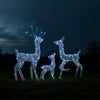 Meyi 3pc Outdoor Reindeer Family Christmas Decor, 300 Cool White LEDs