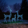 Meyi 3pc Outdoor Reindeer Family Christmas Decor, 300 Cool White LEDs