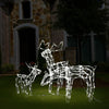 Meyi 3pc Outdoor Reindeer Family Christmas Decor, 229 Cool White LED