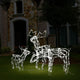 Meyi 3pc Outdoor Reindeer Family Christmas Decor, 229 Cool White LED