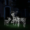 Meyi 3pc Outdoor Reindeer Family Christmas Decor, 229 Cool White LED