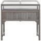 Outdoor Raised Garden Bed with Greenhouse Gray Solid Fir Wood 43’’ BM325644