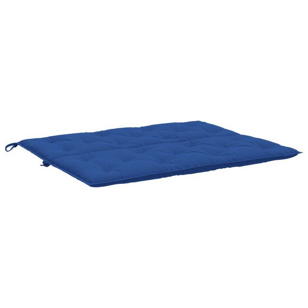 Claire Outdoor Cushion for Bench Button Tufted Navy Blue Fabric 47’’ BM325653