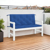 Claire Outdoor Cushion for Bench, Button Tufted Navy Blue Fabric, 47"