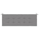 Claire Outdoor Cushion for Bench Button Tufted Gray Fabric 59’’ BM325654