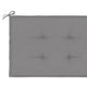 Claire Outdoor Cushion for Bench Button Tufted Gray Fabric 59’’ BM325654