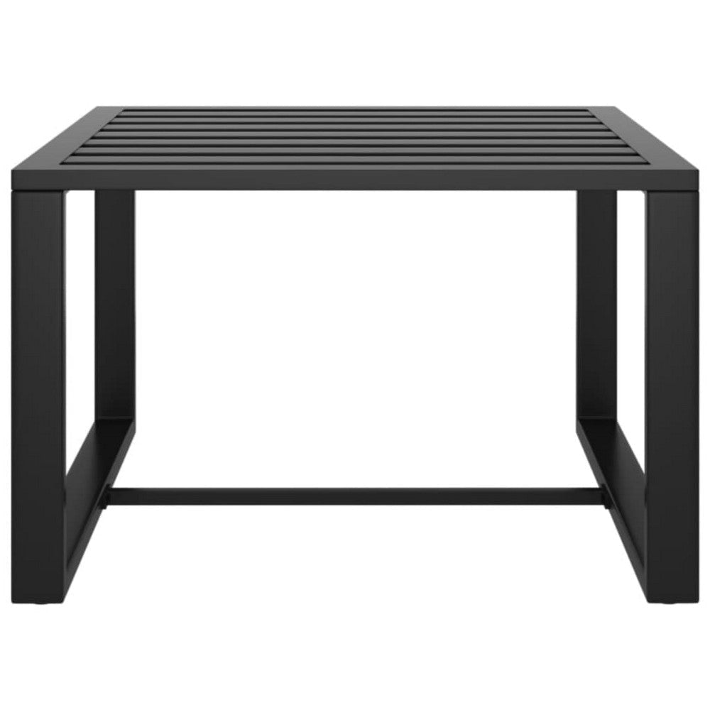 Shina 3pc Outdoor Modular Loveseat Set with Table Gray Polyester BM325658