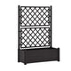 Simi Garden Flower Planter with Trellis Anthracite Gray 17x40x56 BM325664