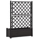 Simi Garden Flower Planter with Trellis Anthracite Gray 17x40x56 BM325664
