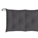 Claire Outdoor Cushion for Bench Soft Dark Gray Button Tufted 71’’ BM325670