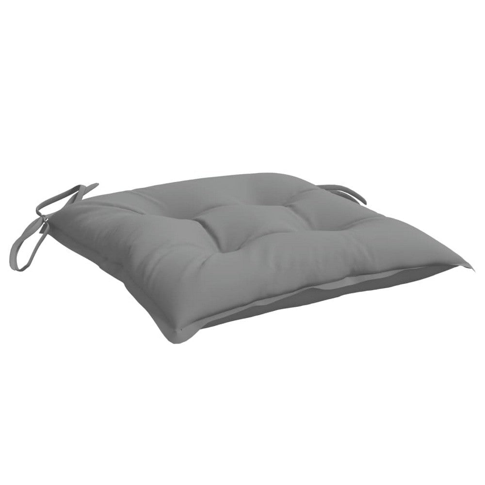 Kia Outdoor Cushion for ChairSet of 4, Square, Dark Gray Oxford Fabric