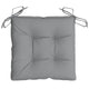 Kia Outdoor Cushion for ChairSet of 4 Square Dark Gray Oxford Fabric BM325671