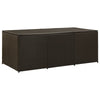 Outdoor Storage Box, Brown Rattan, 71" Powder Coated Steel Frame