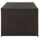 Outdoor Storage Box Brown Rattan 71’’ Powder Coated Steel Frame BM325684