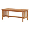 Mia Coffee Table Brown Acacia Wood Slatted Legs Rectangular 40’’ BM325692