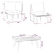 Roma 8pc Outdoor Modular Sofa Set Table White Cushions Acacia Wood BM325698