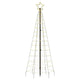 Hiko 6 Foot Lighted Metal Christmas Tree with LED, 8 Warm White Effect