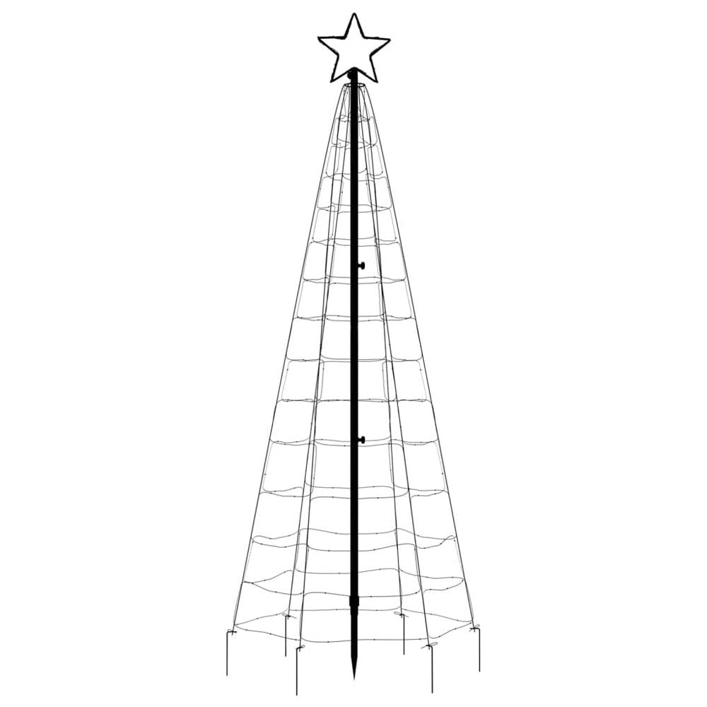 Hiko 6 Foot Lighted Metal Christmas Tree with LED 8 Warm White Effect