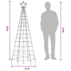 Hiko 6 Foot Lighted Metal Christmas Tree with LED 8 Warm White Effect