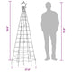 Hiko 6 Foot Lighted Metal Christmas Tree with LED 8 Warm White Effect