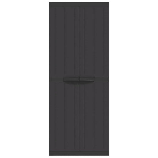 Dore 65" Garage Storage Cabinet Lockable, Outdoor Weatherproof, Black