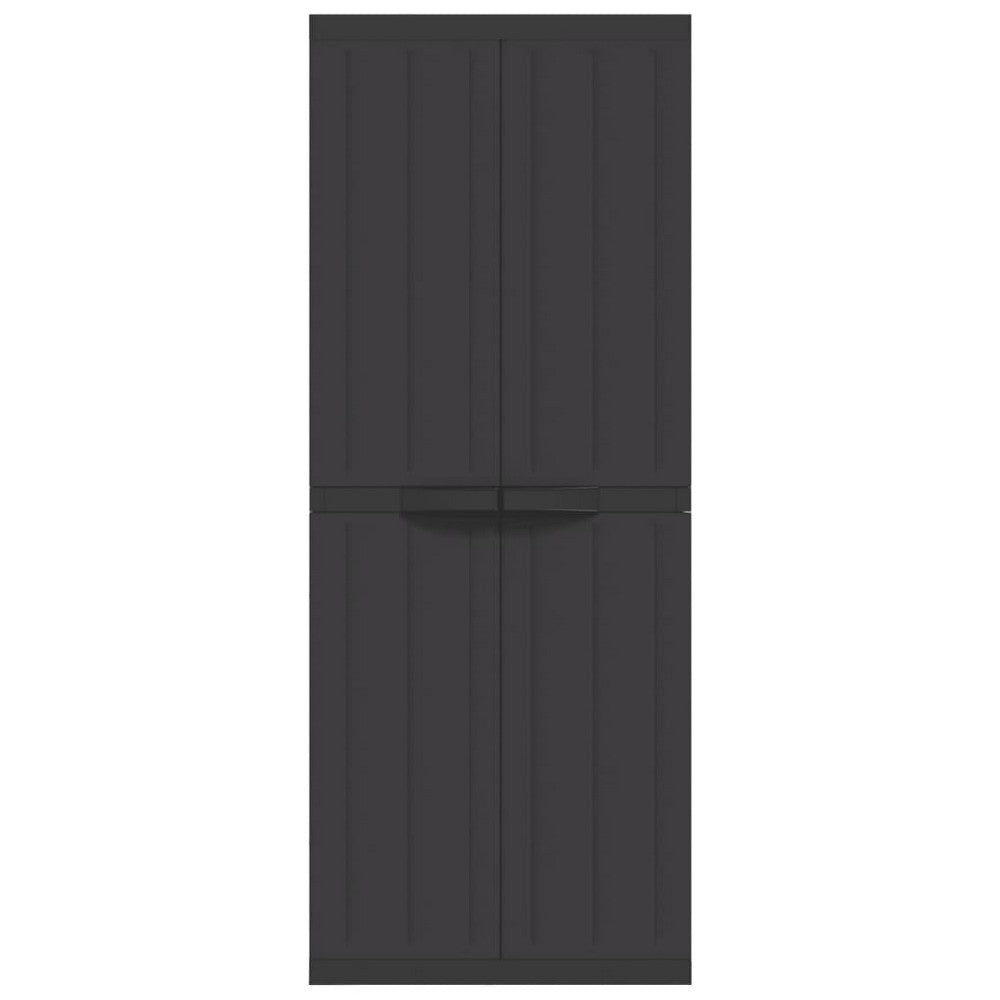 Dore 65" Garage Storage Cabinet Lockable, Outdoor Weatherproof, Black