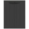 Dore 34in Garage Storage Cabinet Lockable, Outdoor Weatherproof, Black