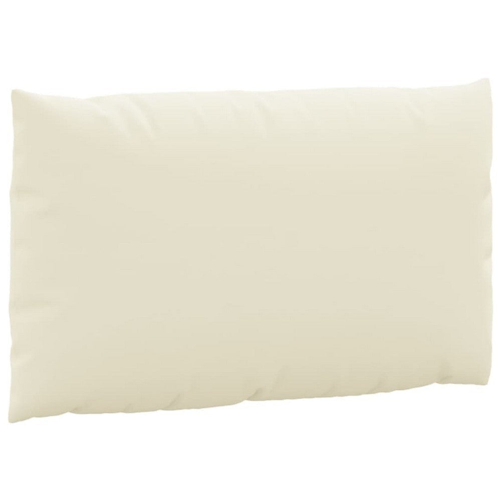 Paom Outdoor Cushion for Bench Set of 3 Plush Ivory Oxford Fabric