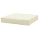 Paom Outdoor Cushion for Bench Set of 3, Plush Ivory Oxford Fabric