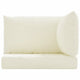 Paom Outdoor Cushion for Bench Set of 3, Plush Ivory Oxford Fabric