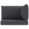 Paom Outdoor Cushion for Bench Set of 3 Dark Gray Oxford Fabric