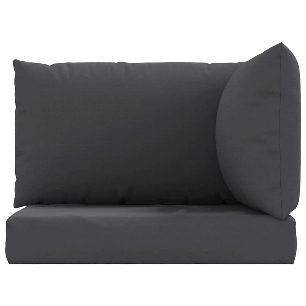Paom Outdoor Cushion for Bench Set of 3 Dark Gray Oxford Fabric