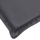 Outdoor Cushion for Lounge Chair Tufted Dark Gray Oxford Fabric BM325715