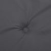 Outdoor Cushion for Lounge Chair, Tufted Dark Gray Oxford Fabric