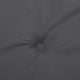 Outdoor Cushion for Lounge Chair, Tufted Dark Gray Oxford Fabric