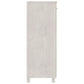 Accent Shoe Cabinet 2 Doors Farmhouse White Solid Pine Wood BM325718