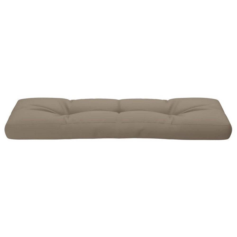Moni Outdoor Cushion for Bench Deep Tufted Taupe Brown Fabric 47’’