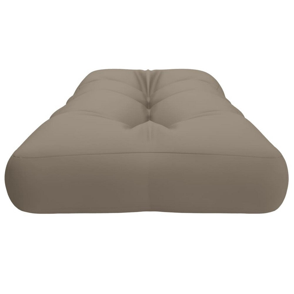 Moni Outdoor Cushion for Bench Deep Tufted Taupe Brown Fabric 47’’
