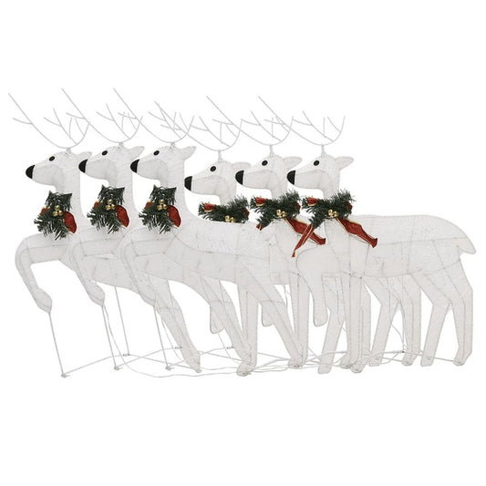 Garden 6pc Reindeer Christmas Decoration Set, 120 LEDs, Cool White