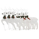 Garden 6pc Reindeer Christmas Decoration Set, 120 LEDs, Cool White