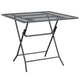 5pc Outdoor Patio Dining Table and Chairs Set Mesh Gray Metal Frame BM325729