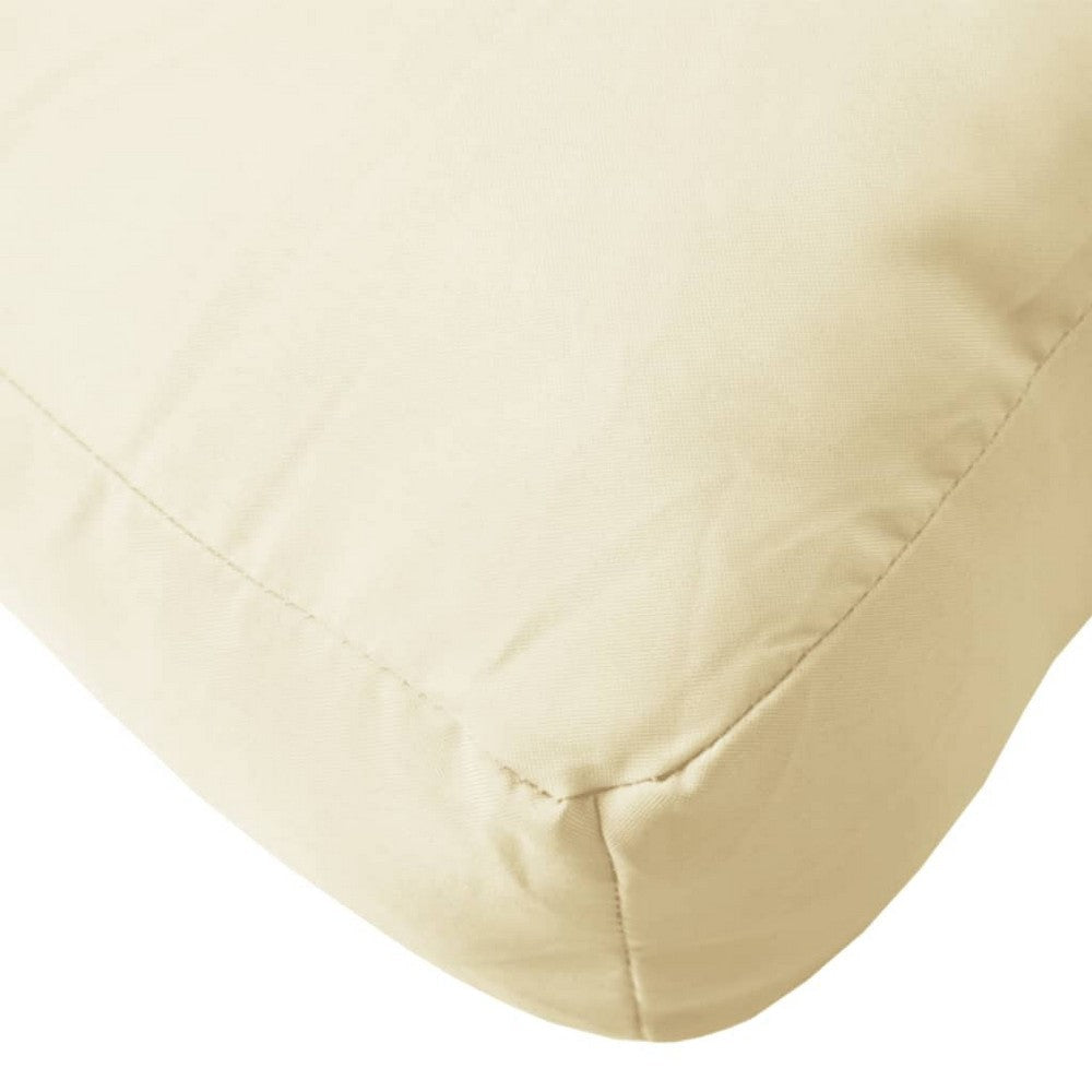Moni Outdoor Cushion for Bench Deep Tufted Soft White Fabric 47’’