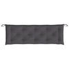 Andy Outdoor Cushion for Bench 59’’ Tufted Dark Gray Oxford Fabric BM325748