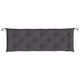 Andy Outdoor Cushion for Bench 59’’ Tufted Dark Gray Oxford Fabric BM325748