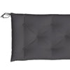 Andy Outdoor Cushion for Bench 59’’ Tufted Dark Gray Oxford Fabric BM325748