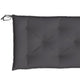 Andy Outdoor Cushion for Bench 59’’ Tufted Dark Gray Oxford Fabric BM325748